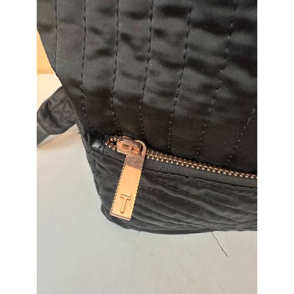 Ted Baker Backpack Black Akija Satin Quilted Bow Large School Travel Bag - Picture 8 of 13